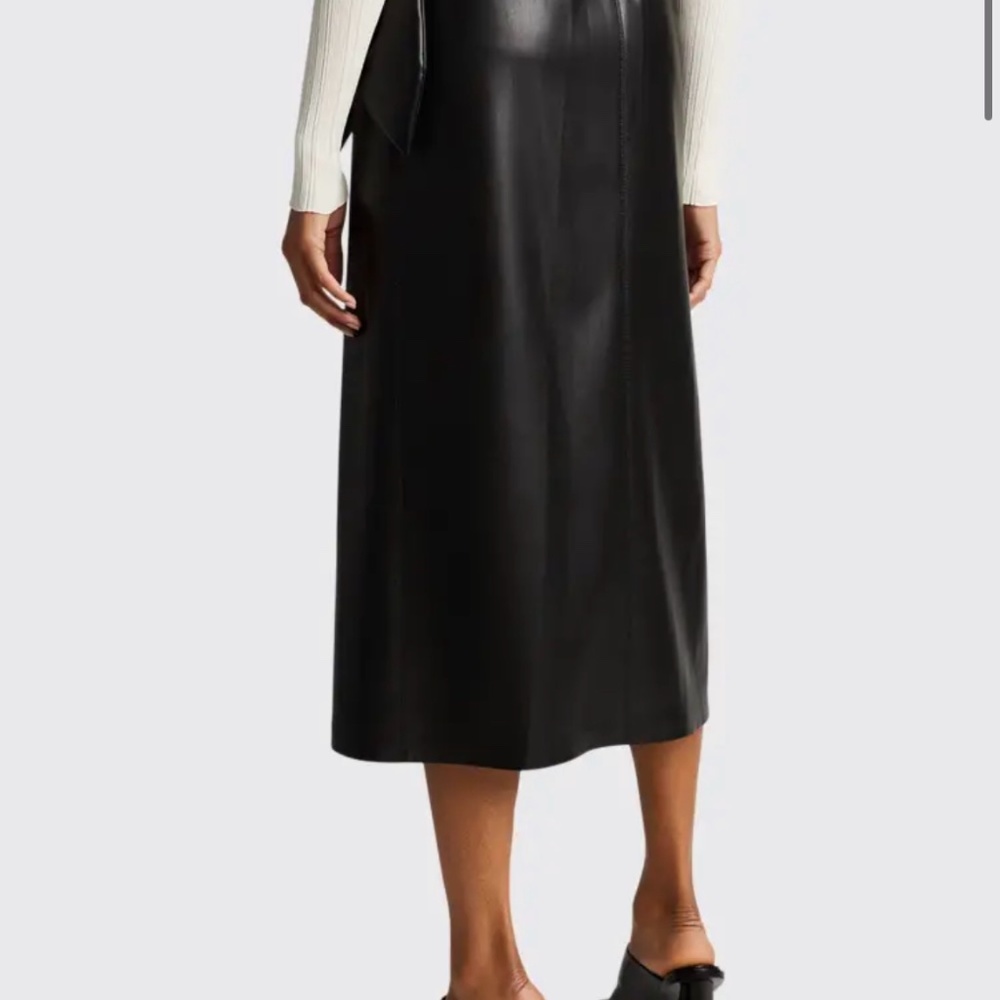 NANUSHKA Amas vegan leather wrap skirt - Picture 2 of 6